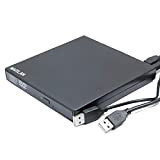 Lettore CD/DVD esterno portatile USB per HP Dell Lenovo Asus Acer Samsung Toshiba Sony Ultrabook Laptop, CD-RW/DVD Combo 24X CD-R, ...