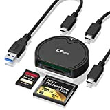 Lettore di schede CFast, lettore di schede USB 3.2 Gen 2 10Gbps USB A/USB C CFast 2.0, adattatore portatile CFast ...