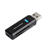 Lettore Schede SD/TF USB 3.0, 5Gbps Card Reader di Memoria con Portachiavi , 512 GB di grande capacità Adattatori per ...