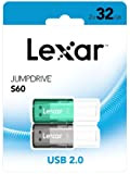 Lexar JumpDrive S60 Set di 2 chiavette USB da 32GB, Plug-and-Play, compatibile PC e Mac, colore Grigio/Verde