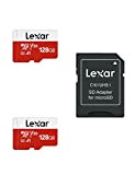 Lexar Micro SD 128 GB, Scheda Micro SD fino a 100 MB/sec(R), Scheda di Memoria microSDXC con Adattatore SD, A1, ...