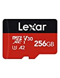 Lexar Micro SD 256 GB, Scheda Micro SD fino a 160/90 MB/s(R/W), Scheda di Memoria microSDXC con Adattatore SD, A2, ...