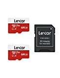 Lexar Micro SD 64 GB, Scheda Micro SD fino a 100 MB/sec(R), Scheda di Memoria microSDXC con Adattatore SD, A1, ...