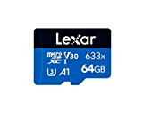 Lexar Micro SD Card 64GB (LSDMI64GBBCN633N) Black Blue