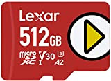 Lexar PLAY Micro SD 512 GB, Scheda microSDXC UHS-I, Lettura Fino a 150MB/s, Compatibile con Nintendo Switch, dispositivi di gioco ...