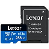 Lexar Professional 633x Scheda Micro SD 256 GB, Scheda di Memoria microSDXC UHSI con Adattatore SD, Fino a 100 MB/s ...