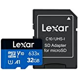 Lexar Professional 633x Scheda Micro SD 32 GB, Scheda di Memoria microSDHC UHSI con Adattatore SD, Fino a 100 MB/s ...