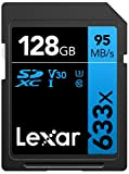 Lexar Professional 633x Scheda SD 128 GB, Scheda di Memoria SDXC UHS-I, U3, V30, Class 10, Fino a 95 MB/s ...