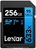 Lexar Professional 633x Scheda SD 256 GB, Scheda di Memoria SDXC UHS-I, U3, Class 10, Fino a 95 MB/s di ...