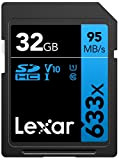 Lexar Professional 633x Scheda SD 32 GB, Scheda di Memoria SDXC UHS-I, U1, V10, Class 10, Fino a 95 MB/s ...