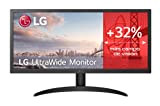 LG 26WQ500-B - Monitor UltraWide 21:9 UltraWide (pannello IPS:2560x1080, 1ms MBR, 300cd/m², 1000:1, sRGB >98%); Super Resolution +; HDR10; entr: ...
