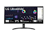 LG 34WQ60A Monitor 34" UltraWide 21:9 LED IPS HDR 10, 2560x1080, 1ms, AMD FreeSync 100Hz, Audio Stereo 14W, HDMI 1.4 ...