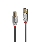 Lindy CABLE USB 2.0 TIPO A A B, LINEA CROMO, 1M