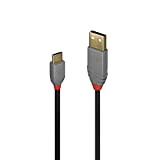Lindy Cable USB 2.0 Tipo A A C, Linea Anthra, 2M