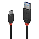 Lindy Cable USB 3.2 Tipo A A C 3A, Linea Black, 1M