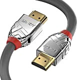 LINDY - Cavo HDMI 2.0 Cromo Line 2 Metri, Cavetto High Speed 4k@60Hz 18G 3D 1080p HDCP 2.2 120Hz 144Hz ...