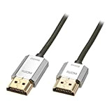 LINDY - Cavo HDMI 2.0 CROMO Slim 4.5 Metri, Cavetto High Speed 4k@60Hz 18G 3D 1080p HDCP 2.2 HDR Certificato ...