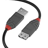 Lindy - Cavo Prolunga USB 2.0 Anthra Line 0.5 Metri, Connettore USB Tipo A Maschio a Femmina, Velocità di Trasferimento ...