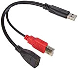 Link R10019 Sdoppiatore USB-A Femmina, 2 x a Maschio, 22.5 cm
