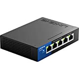 Linksys LGS105 Switch di Rete Gigabit Ethernet (10/100/1000) Nero