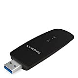Linksys WUSB6100-M Adattatore USB wireless dual band WLAN AC1200 Max Stream, chiavetta WiFi USB 3.0 con MU-MIMO per laptop, computer ...