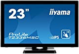 liyama ProLite T2336MSC-B2 58,4 cm (23 ") IPS LED-Monitor Full-HD 10 Punkt Multitouch Capacitivo (VGA, DVI, HDMI, USB3.0, Glare) Nero