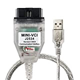 LIZHOUMIL Mini VCI J2534 Cavo Diagnostico Scanner Adattatore OBD2 USB Interfaccia Scansione Cavo Compatibile Per V16.20.023 boxed