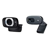 Logitech C615 Webcam Portatile, Full HD 1080p/30fps, Videochiamata HD Widescreen, Pieghevole & C270 Webcam HD, HD 720p/30fps, Videochiamate HD Widescreen, ...