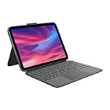 Logitech Combo Touch per iPad (10ª generazione) Custodia con tastiera rimovibile con ampio trackpad di precisione, tastiera standard retroilluminata - ...