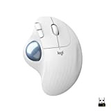 Logitech ERGO M575 Mouse Trackball Wireless - Facile controllo con il pollice, Tracciamento fluido, Design ergonomico e confortevole, per Windows, ...