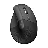 Logitech Lift Mouse Ergonomico Verticale, Senza Fili, Ricevitore Bluetooth o Logi Bolt USB, Clic Silenziosi, 4 Tasti, Compatibile con Windows ...