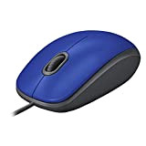 Logitech M110 Mouse USB cablato, pulsanti silenziosi, design confortevole per l'uso a grandezza naturale, PC / Mac / Laptop ambidestro ...