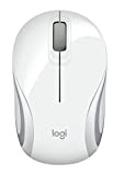 Logitech M187 Mouse Wireless Tascabile Compatto, 2.4 GHz con Ricevitore USB, Rilevamento ‎Ottico 1000 DPI, 3 Pulsanti, PC/Mac/Laptop, Bianco