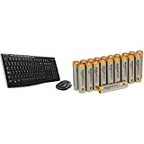 Logitech MK270 Kit Tastiera e Mouse Wireless, ricevitore USB [Italiano] & Amazon Basics - Pile Mini Stilo Alcaline AAA Performance, ...