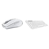 Logitech Mx Anywhere 3 Per Mac Mouse Compatto Performante, Wireless, Scroller Magnetico Veloce & K380 Tastiera, Layout Italiano Qwerty, Bianco