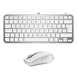 Logitech MX Keys Mini Tastiera + MX Anywhere 3 Mouse Wireless Combo per Mac - Tasti Retroilluminati, USB-C, Bluetooth, Compatto ...