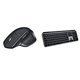 Logitech Mx Master 2S Mouse Wireless, Utilizzo Su Qualsiasi Superficie, Scorrimento Veloce & Mx Keys Tastiera Wireless Illuminata Avanzata Per ...