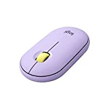Logitech Pebble Mouse Wireless con Bluetooth o ricevitore 2,4 GHz, Silenzioso, Mouse Sottile con Clic Silenziosi Per Laptop, Notebook, iPad, ...