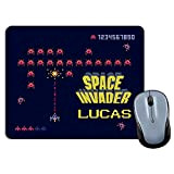 LolaPix Tappetino per Mouse Space Invaders. Regalo Geek Personalizzato. Vari Modelli. Forma Rettangolare. Dimensione 18x22cm. Space Invaders
