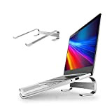 LONGING Supporto PC Portatile Alluminio per ASUS/Lenovo/Acer/dell XPS/HP/MacBook Air PRO/Samsung Chromebook/Supporti Tablet Notebook pc Computer Stand -Argento
