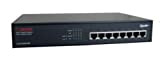 Longshine LCS-GSP8108 Switch di Rete Gigabit Ethernet (10/100/1000) Nero Supporto Power Over Ethernet (Poe)
