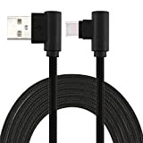 LoongGate lunghi cavi USB c, nylon intrecciato 90 grado USB tipo c al tipo a per Galaxy Nota 8, S8, ...