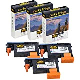 Lucky Bridge HP72 Testina di stampa rigenerata 3PK (G/PK MK/Y M/C) C9380A C9383A C9384A compatibile per HP T1100 T790 T770 ...