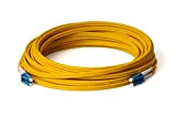 LWL - Cavo patch in fibra ottica, 25 m, OS2 giallo, da LC a LC, cavo patch Duplex 9/125, 25 ...