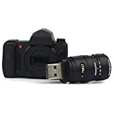 Macchina Fotografica con Obiettivo 64 GB - Foto Camera with Lens - Chiavetta Pendrive - Memoria Archiviazione dei Dati - ...