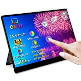Magedok OLED Monitor Portatile, 4K 15,6 Pollici Monitor Touchscreen Portatile 100% DCI-P3 1MS Gaming Monitor con HDMI/USB-C Display Esterno per ...