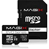 Magix Scheda MicroSD Card EVO Series Classe10 V10 + Adattatore SD, Velocità di lettura fino a 80 MB/s (32GB)