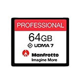 Manfrotto - Scheda di Memoria Professional CF 64GB,UDMA 7, 160 MB/s in Lettura, 130 MB/s in Scrittura, Memory Card Compact ...
