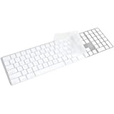 Masibloom - Cover in silicone trasparente per tastiera Apple iMac Magic con tastierino numerico MQ052LL/A (A1843) US/EU Layout ultra sottile ...