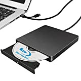 Masterizzatore Blu-Ray esterno Blu-Ray compatibile con BD-Drive, masterizzatore portatile 3D Blu-Ray con porta USB 3.0 e Tipo C, adatto per ...